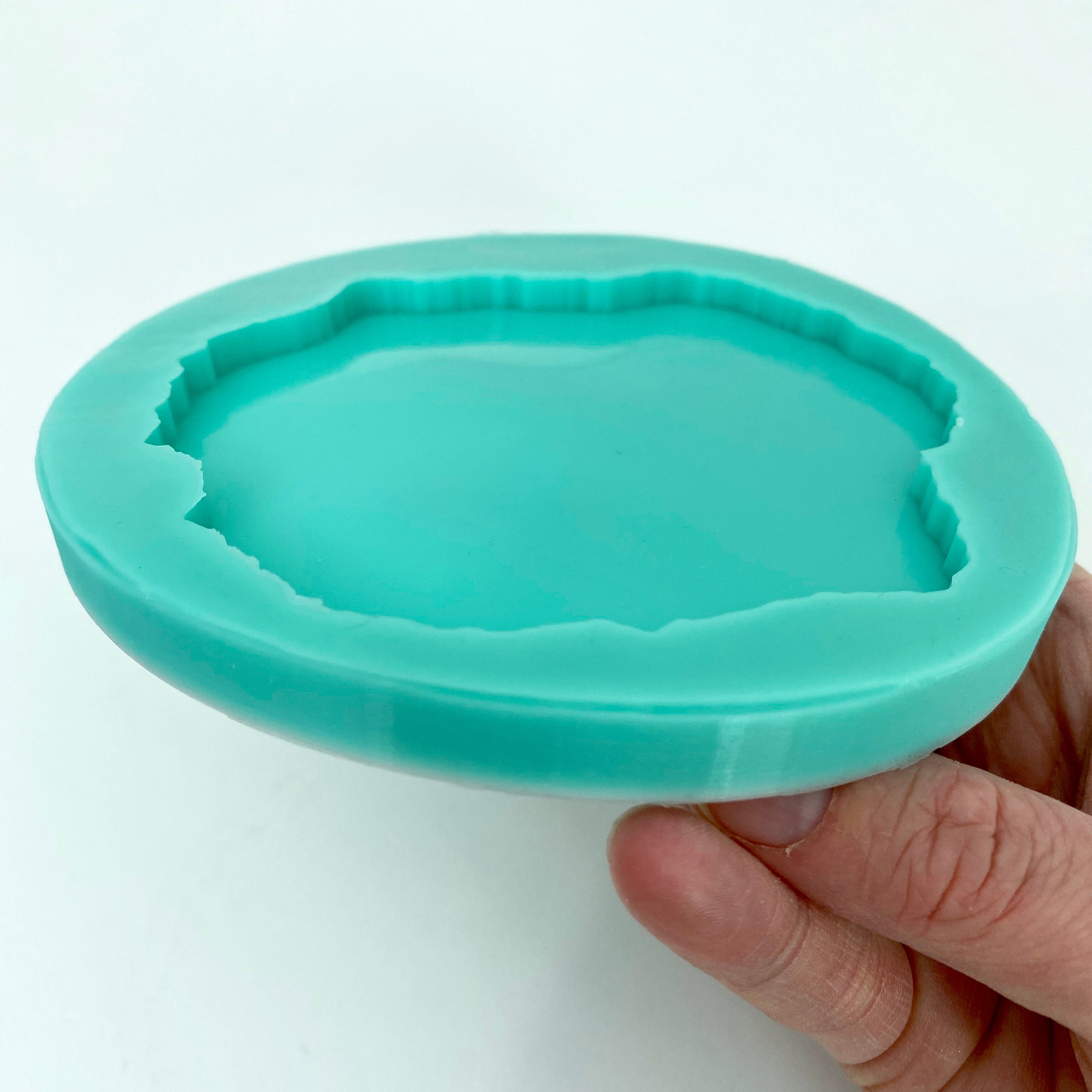 Resin coaster mold silicone mold for geode resin coaster Etsy