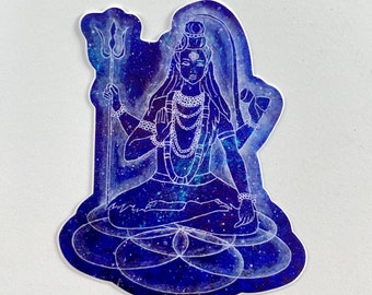 Shiva Sticker: Hindu God  High Quality Waterproof Sticker 2x3inches