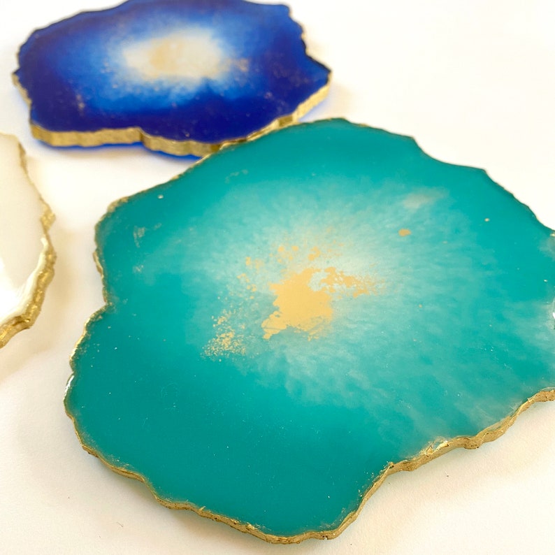 Large Resin Coaster 1 extra large geode resin coaster Etsy