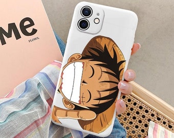 Cute Japan Cartoon Anime One Piece Luffy Soft Silicone Case Cover for iPhone Xs Max XR 6S 7 8 Plus for iPhone Xs Max Case for iPhone X/Xs for iPhone Xs Max Cover 