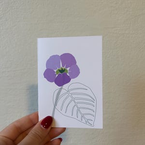 Biglietto di auguri Illustrazione Coromandel - Fatto a mano