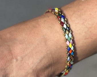 All Occasion Superduo Colorful Ankle Bracelet