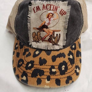 Leopard trucker Hat