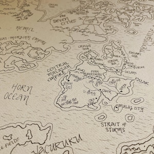 Malazan Map: Hand drawn fantasy style map of Steven Erikson and Ian Esslemont's novels 画像 9