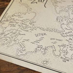 Malazan Map: Hand drawn fantasy style map of Steven Erikson and Ian Esslemont's novels 画像 6