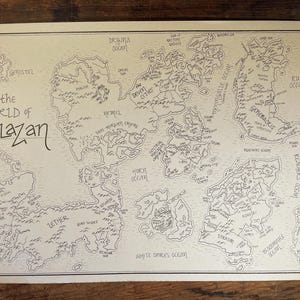 Malazan Map: Hand drawn fantasy style map of Steven Erikson and Ian Esslemont's novels 画像 3