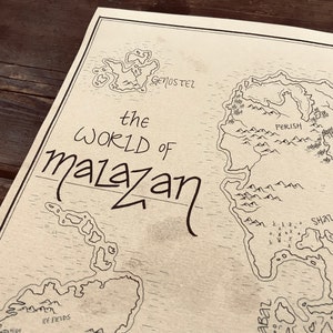 A close up of the title of the map to show the calligraphy.