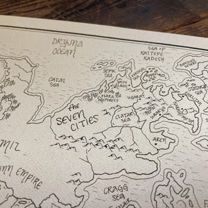 Malazan Map: Hand drawn fantasy style map of Steven Erikson and Ian Esslemont's novels 画像 5