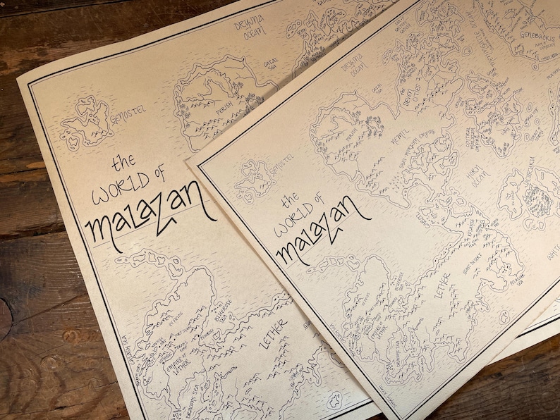 Malazan Map: Hand drawn fantasy style map of Steven Erikson and Ian Esslemont's novels 画像 11