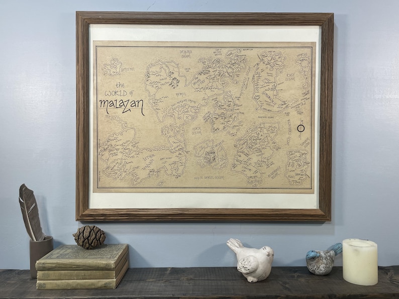 Malazan Map: Hand drawn fantasy style map of Steven Erikson and Ian Esslemont's novels 画像 2