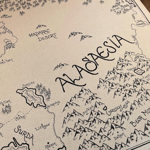 Hand-drawn Eragon Map: Alagaesia Fantasy Print Art imagen 10