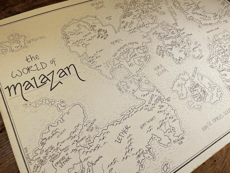 Malazan Map: Hand drawn fantasy style map of Steven Erikson and Ian Esslemont's novels 画像 7