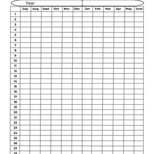 Homeschool School Year Tracker Printable PDF - Daily School Schedules - Instant Download for Home Education