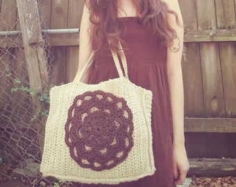 Crochet Mandala String Bag English PDF Pattern