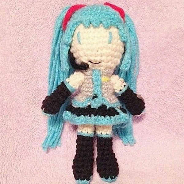 Crochet Hatsune Miku Amigurumi Doll English PDF Pattern