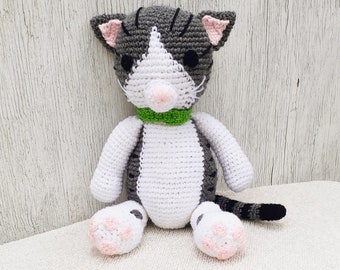 Crochet Jack Jack Cat Amgirumi Plush English PDF Pattern