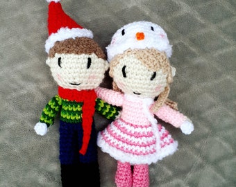 Crochet Snow Buddies Amigurumi Plush English PDF Pattern