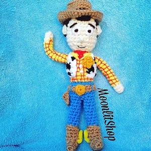 Crochet Woody Amigurumi Doll English PDF Pattern