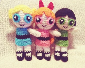Crochet The PowerPuff Girls Amigurmi Plush PDF English Pattern