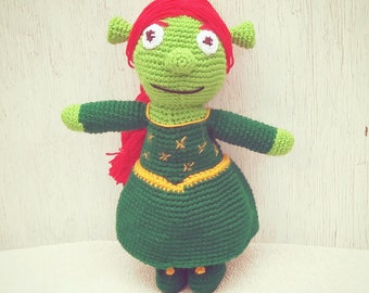 Crochet Princess Fiona From Shrek Amirgurumi Plush English PDF Pattern