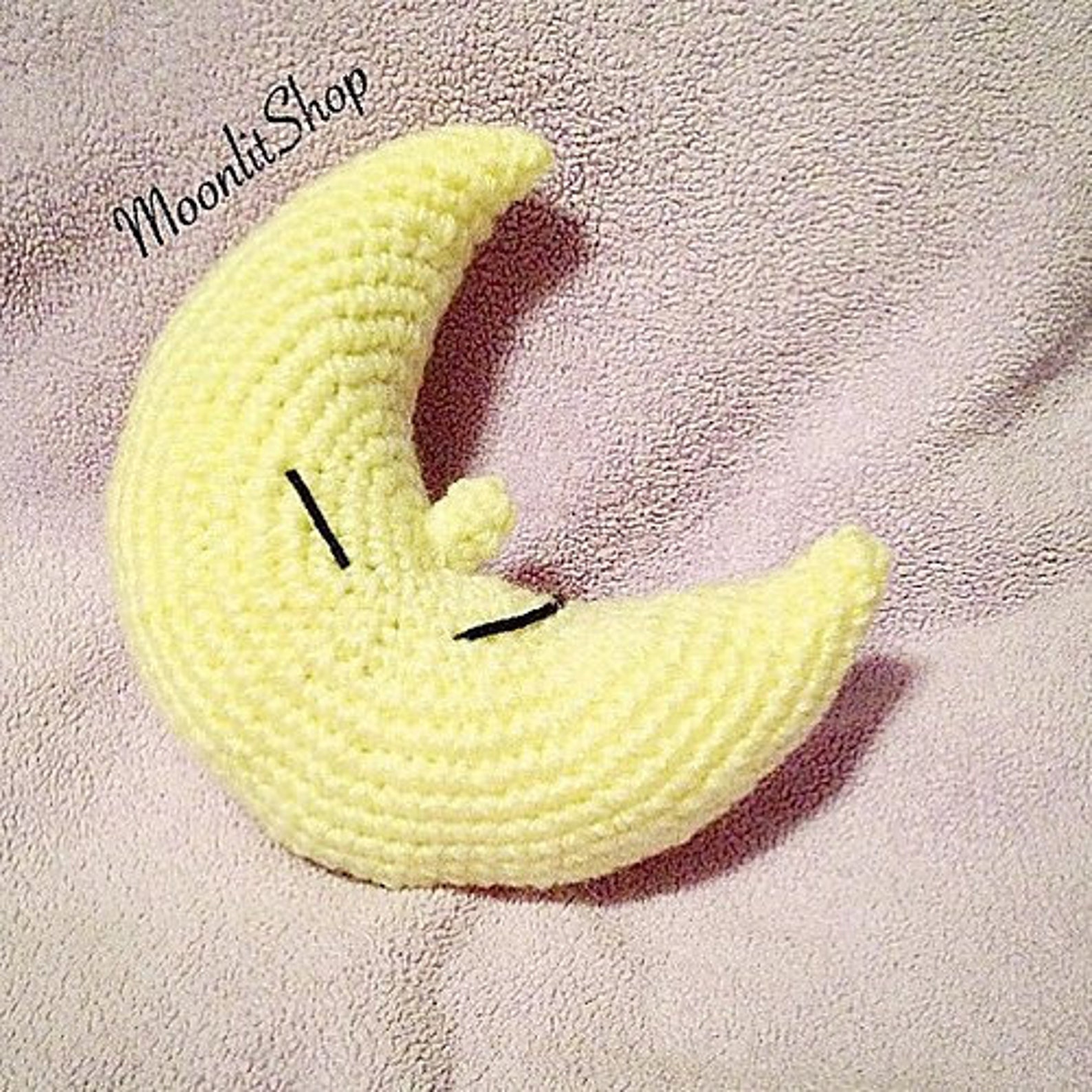 Crochet Crescent Moon Amigurumi Plush English PDF Pattern Etsy