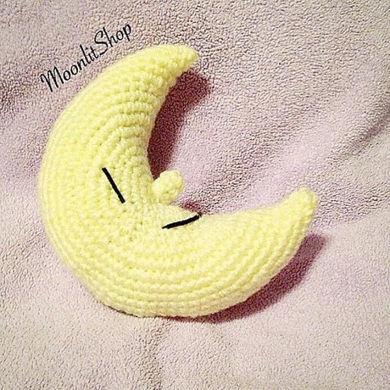 Crochet Crescent Moon Amigurumi Plush English PDF Pattern