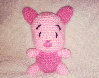 Crochet Piglet Amigurumi Doll English PDF Pattern