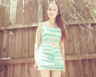Crochet Sea Breeze Dress English PDF Pattern