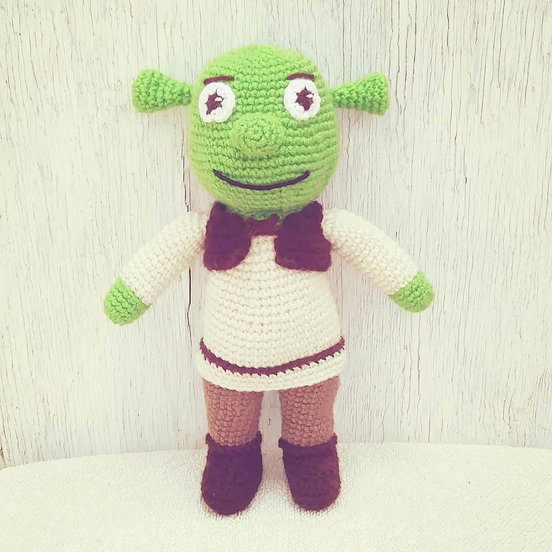 Crochet Shrek Amirgurumi Plush English PDF Pattern - Etsy