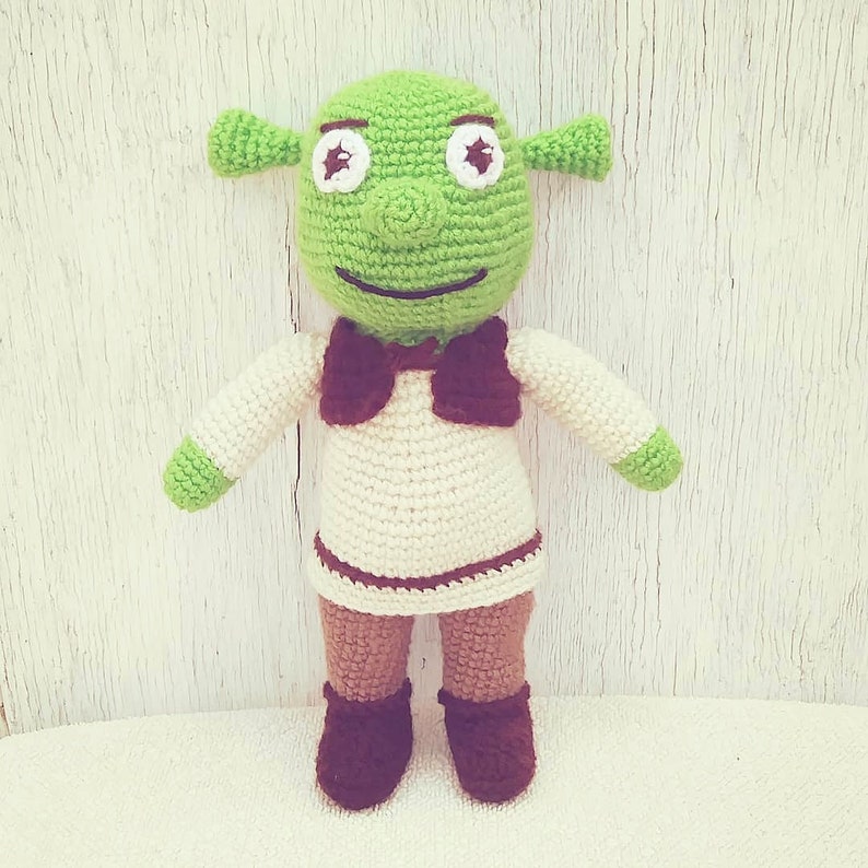 Crochet Shrek Amirgurumi Plush English PDF Pattern image 1