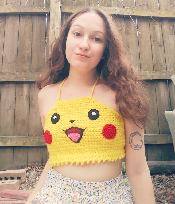 Crochet Pikachu Crop Top English PDF Pattern