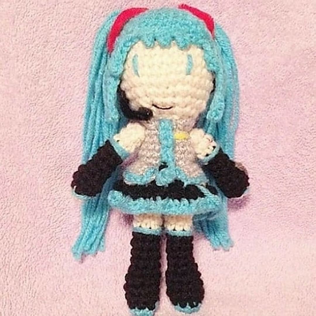 Crochet Hatsune Miku Amigurumi Doll English PDF Pattern Etsy