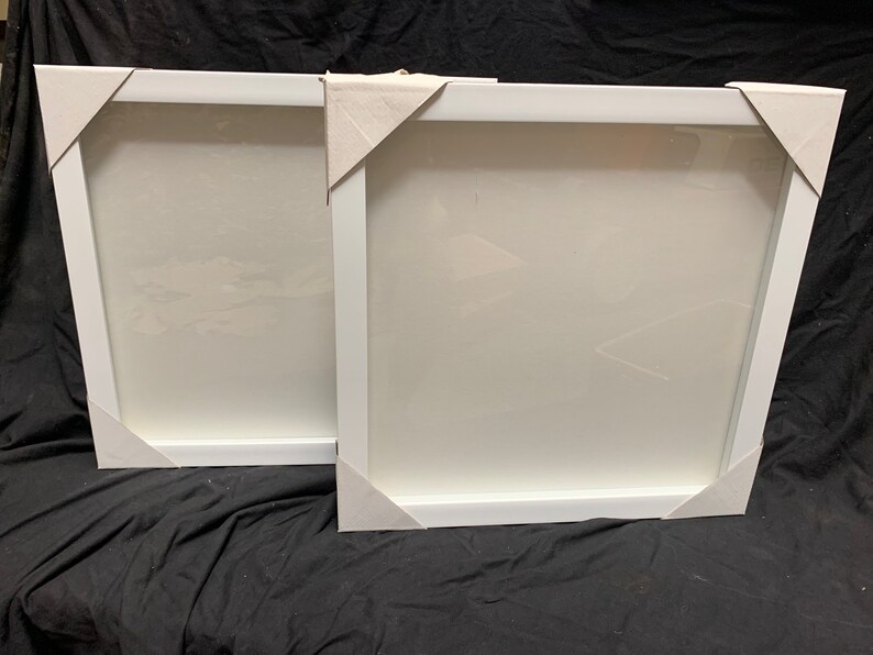 Shadow Box 20x20 Frame Set of 2 White Frame Shadowbox | Etsy