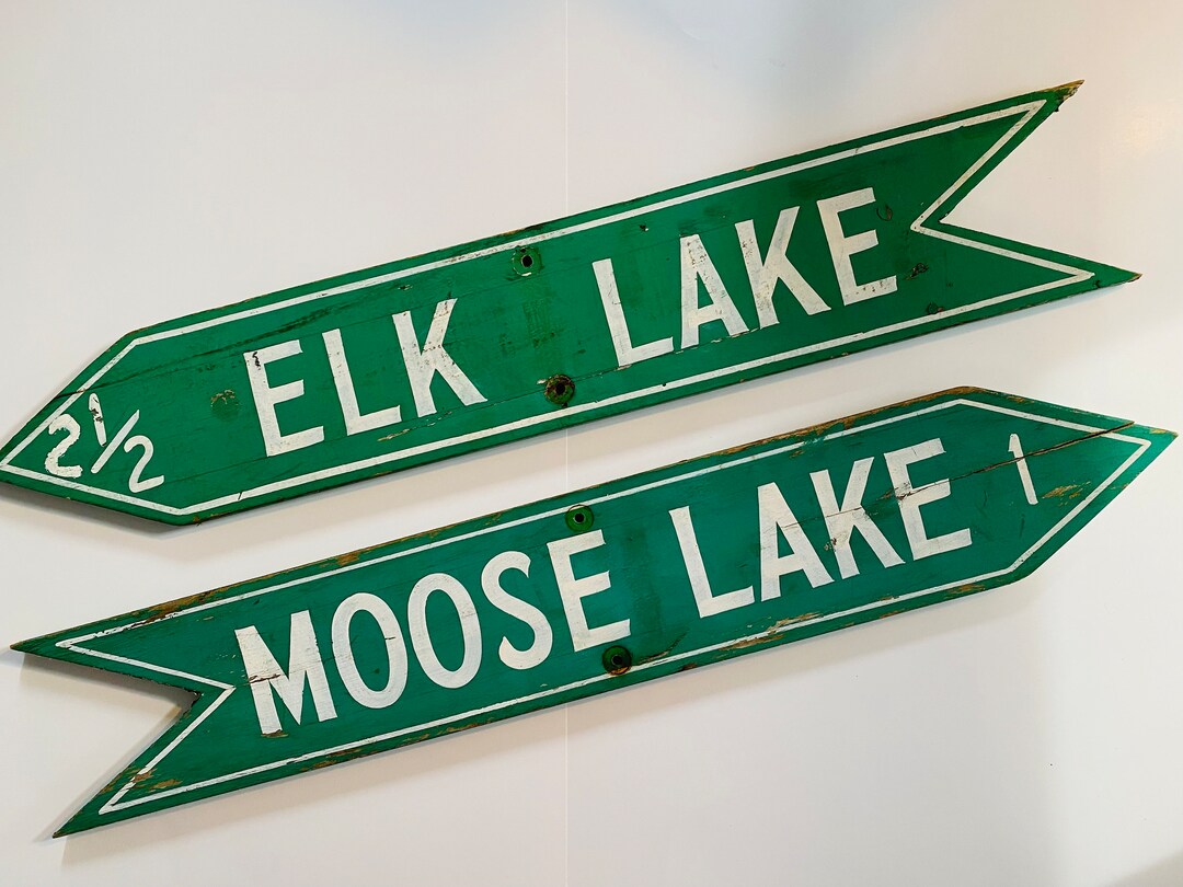 Authentic Vintage Lake Cabin Decor Signs From Northern Wisconsin 31 X 6