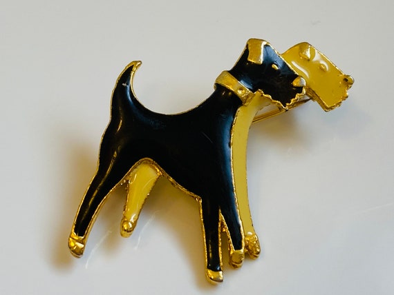 Enamel Vintage Dogs Brooch or Pin - image 5