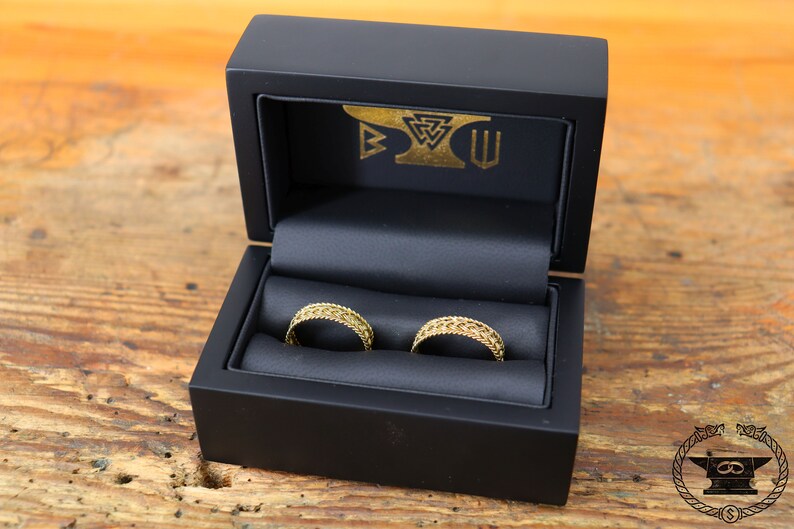 Braided Ring Viking Medieval 14k Yellow Gold - Etsy