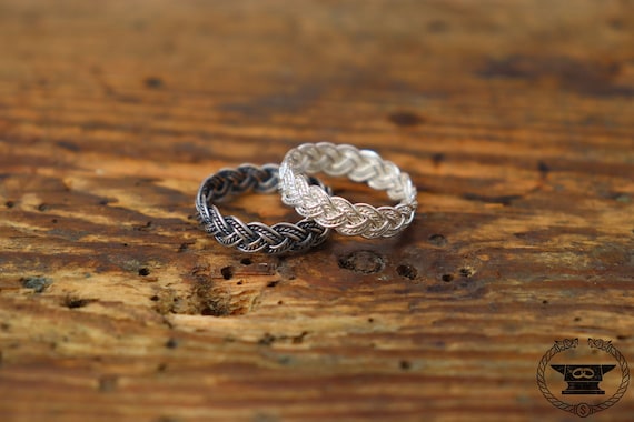 Eleganter Ring geflochten Sterlingsilber gedreht Mittelalter - Etsy  Österreich