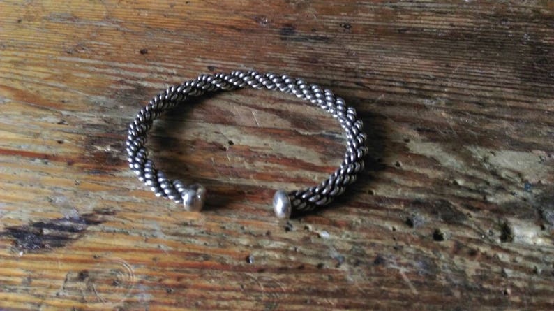Viking bangle sterling silver medieval