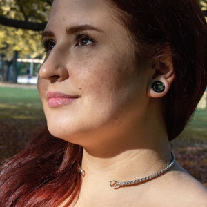 Viking torc sterling silver autumn collection silver