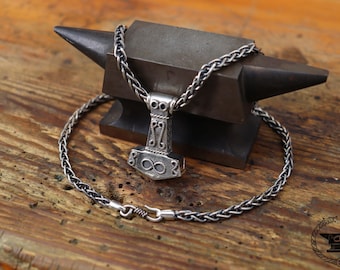 Pendant mjölnir hammer of Thor silver