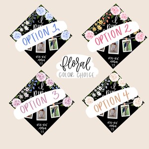 Custom Photo Collage Grad Cap, Memory Grad Cap, Grad Cap Topper, Custom Graduation Cap, Graduation Cap Topper, Personalized Cap, Grad Cap image 2