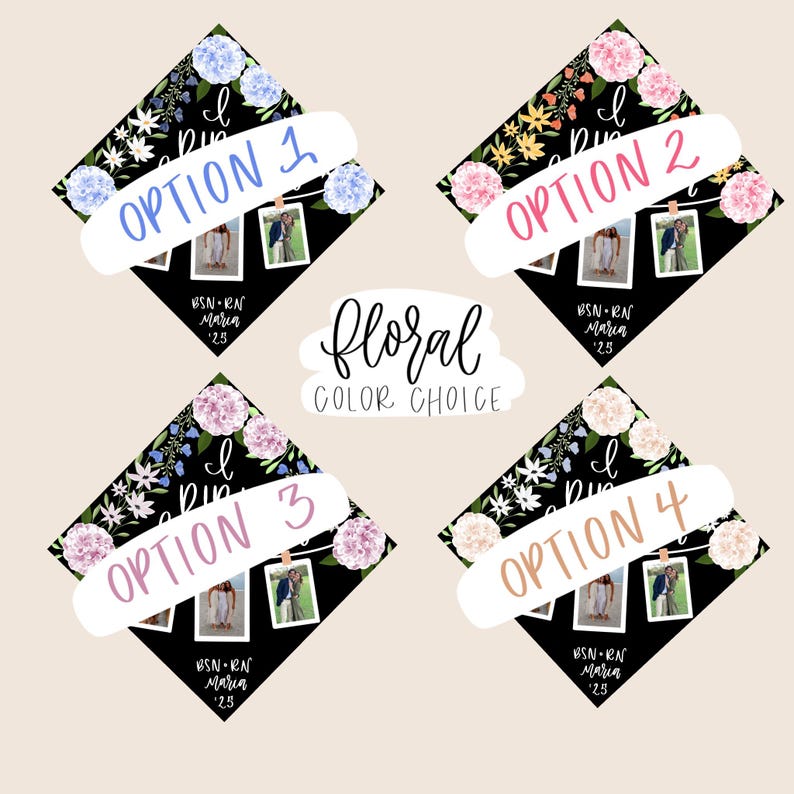 Custom Photo Collage Grad Cap, Memory Grad Cap, Grad Cap Topper, Custom Graduation Cap, Graduation Cap Topper, Personalized Cap, Grad Cap image 2