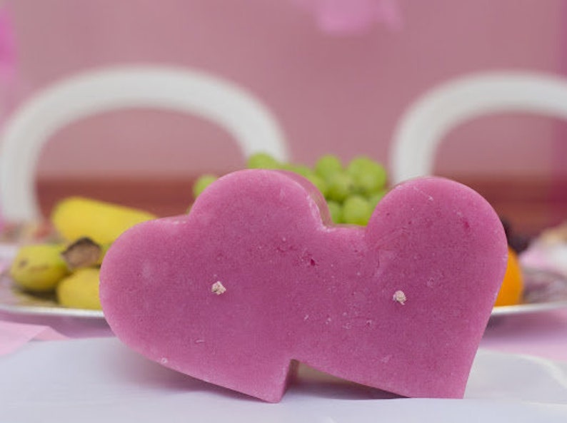 Unity large scented unique heart candle