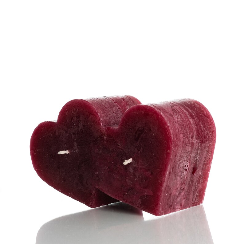 Unity large scented unique heart candle