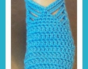 Soft Cozy Women's Ballet Slippers Boho Slippers Lounge Slippers Ladies Slippers Handmade Slippers Crochet Slippers Neon Blue Bed Socks