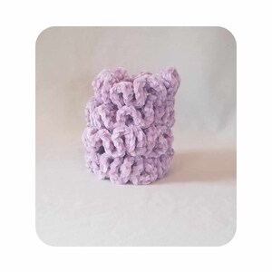 Lila Samt Haargummi Samt Messy Bun Top Knoten Haargummi Handgemachte Häkelarbeit Pferdeschwanz Inhaber Handgelenk Krawatte Sommer Mode Ouchless Elastics