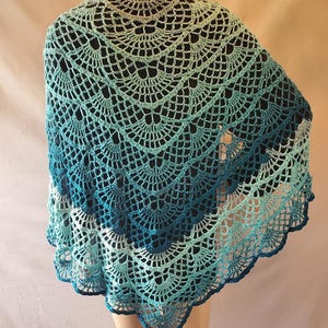 Crochet pattern - butterfly shawl, wrap, sarong, cover up, crochet pattern only