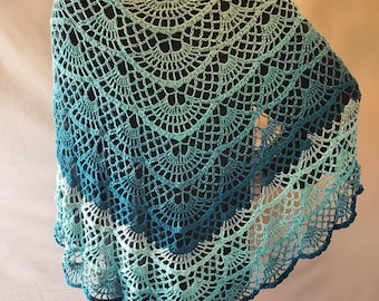 Crochet pattern - butterfly shawl, wrap, sarong, cover up, crochet pattern only