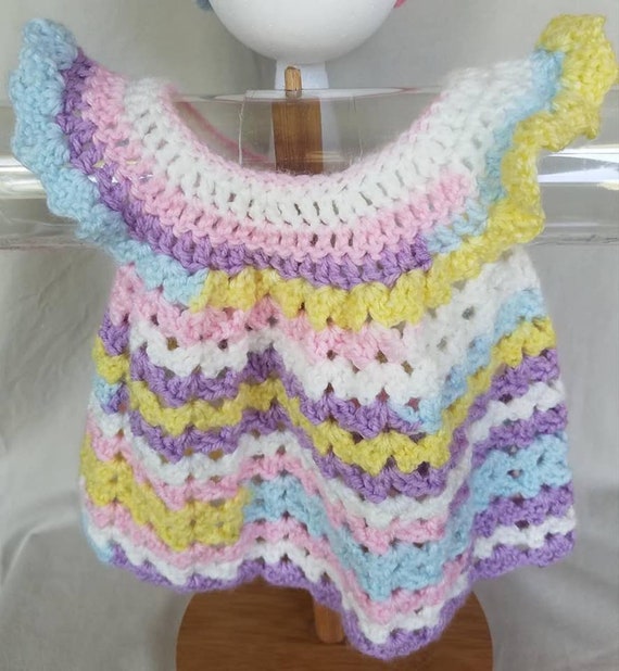 crochet angel wing pinafore dress Angel Wing Pinafore Lacy Baby Dress and Newborn Baby Ballerina Slippers shoes Angel Baby Cloche Hat Cotton Candy Colors