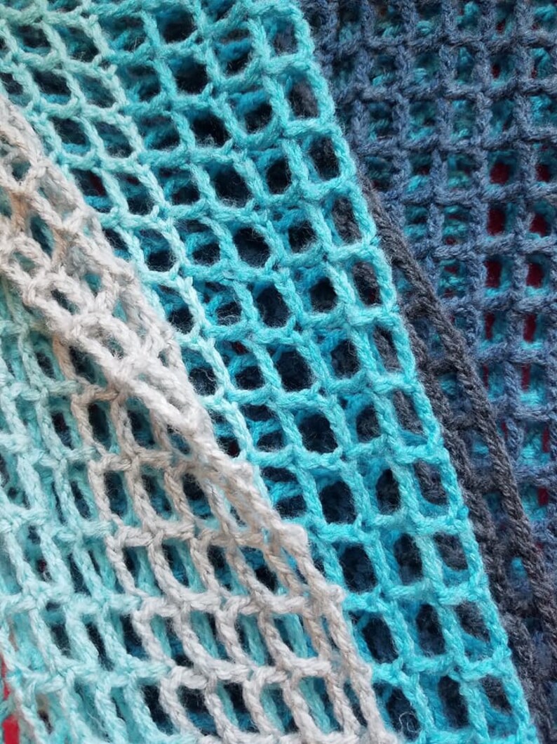 Crochet Mesh Swimsuit Beach Cover Up Duster Etsy